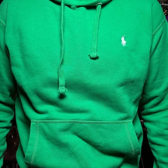 Polo by Ralph Lauren Medium men's Bright Green Hoodie - Picture 5 of 12